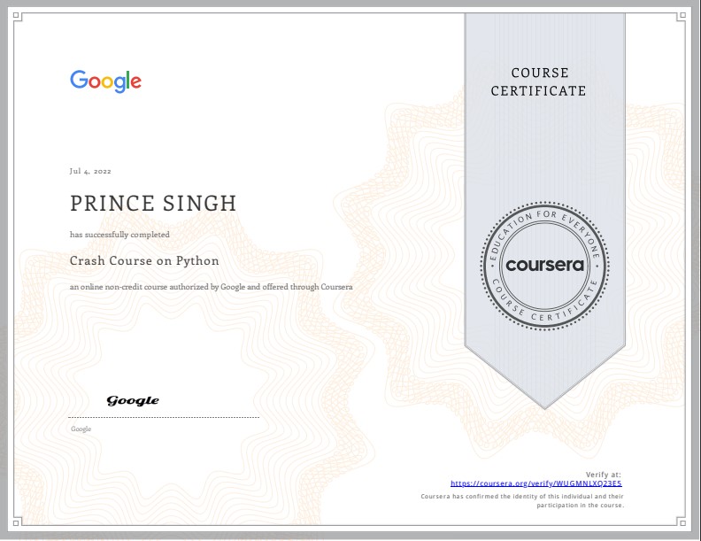Certificate 19