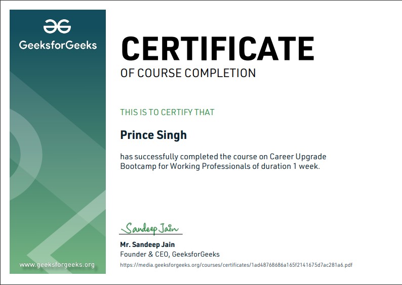 Certificate 2