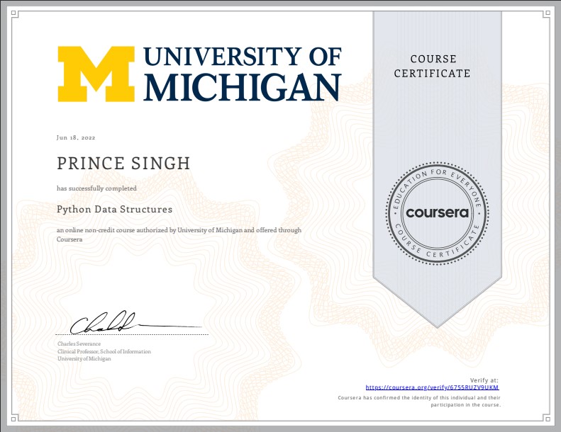 Certificate 21