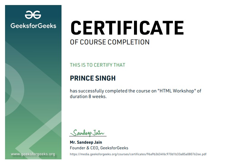 Certificate 24