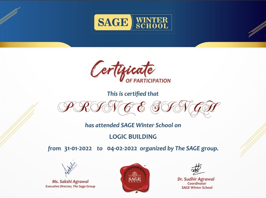 Certificate 25