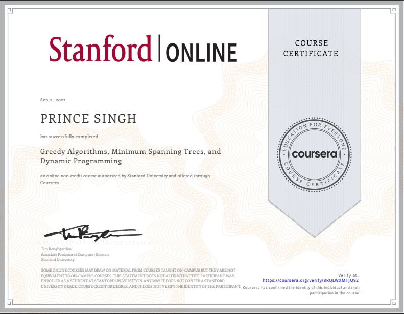 Certificate 3