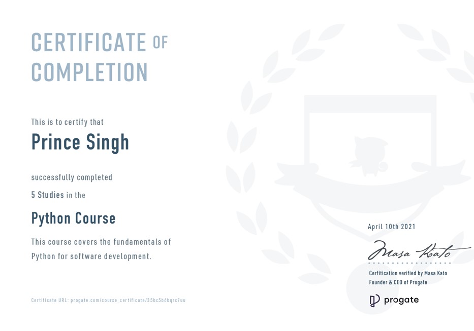 Certificate 34