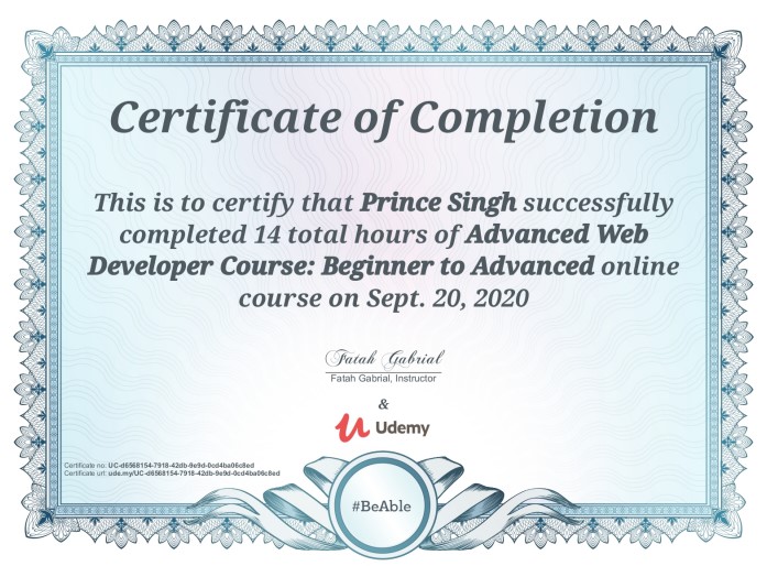 Certificate 36