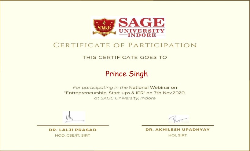 Certificate 40