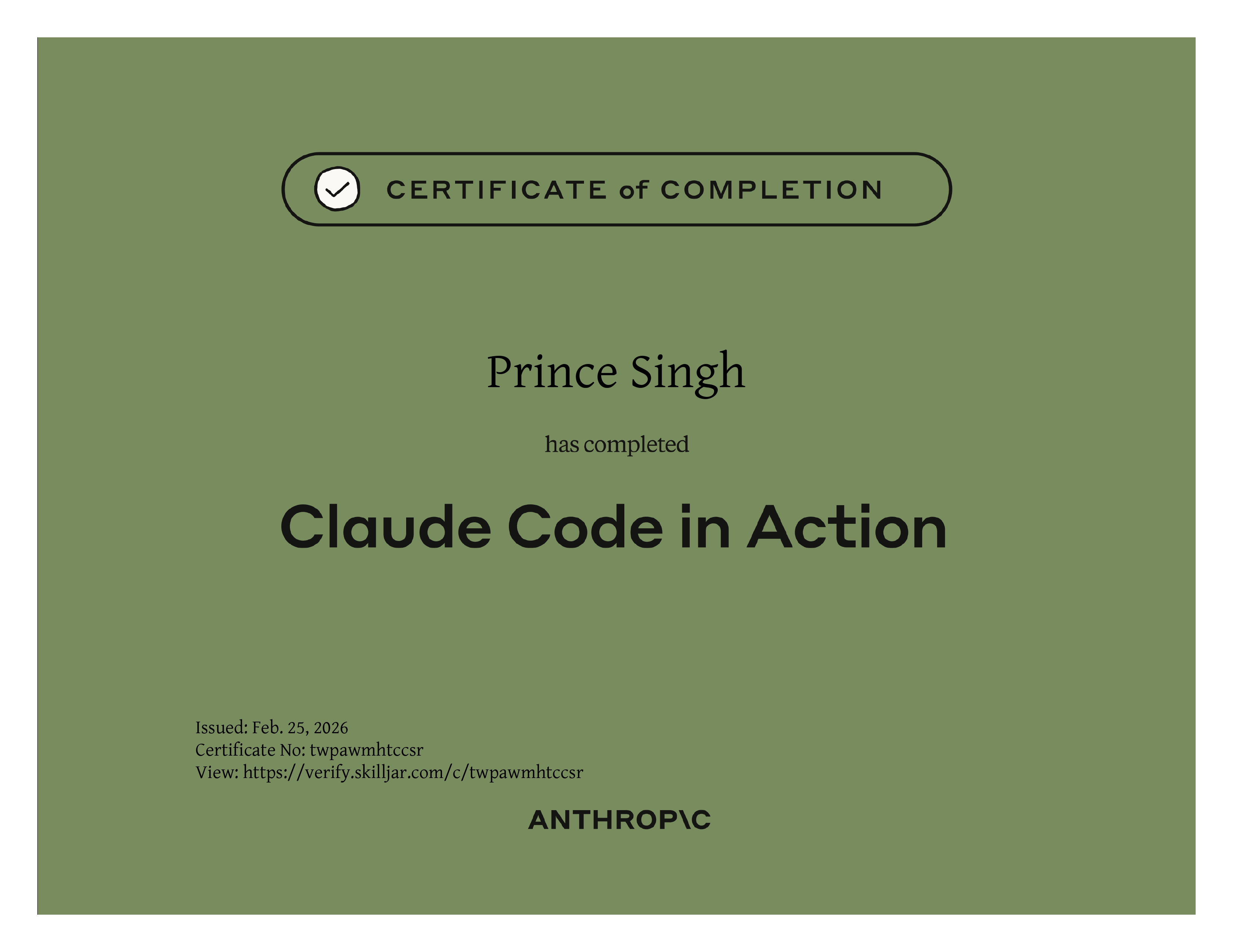 Certificate 43
